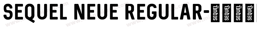 Sequel Neue Regular字体转换